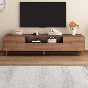 Mueble de TV de estilo minimalista suave de tamaño personalizado, mueble de TV de madera, mueble de sala de estar - Product Image 6
