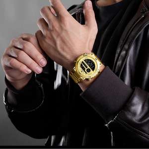 NAVIFORCE NF9241S allarme luminoso Business 9241 di marca di lusso in acciaio inossidabile <span class=keywords><strong>orologio</strong></span> <span class=keywords><strong>da</strong></span> <span class=keywords><strong>polso</strong></span> impermeabile retrò <span class=keywords><strong>orologio</strong></span> digitale - Product Image 1