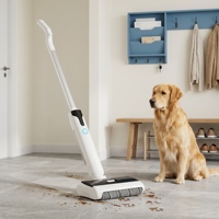 Nettoyeur de sol sans fil commercial QP8, matériau ABS, 7,4 V, 2600 mAh, 60 minutes d'autonomie, réservoir d'eau séparé