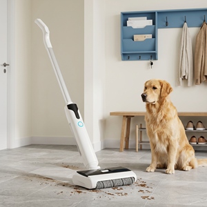 Nettoyeur de sol sans fil commercial QP8, matériau ABS, 7,4 V, 2600 mAh, 60 minutes d'autonomie, réservoir d'eau séparé - Product Image 3