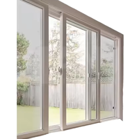 Fenêtre extérieure moderne à double vitrage coulissante horizontale en alliage d'aluminium personnalisée, certifiée Energy Star, pour villa et appartement