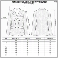 Manteau de costume pour femme XS-L, printemps, polo à manches longues, double boutonnage, col cranté, tissu tissé
