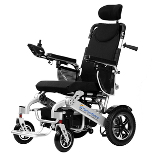 Silla de Ruedas Eléctrica Reclinable Automática con Respaldo Alto, Plegable, de Lujo, con Control Remoto para Adultos - Product Image 4