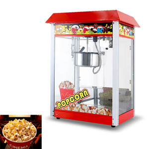 Máquina Comercial de Palomitas de Maíz, Olla de 8 oz, 1400 W, Máquina Automática de Palomitas de Maíz Caramelizadas Estilo Cine, Produce 50 Tazas por Lote - Product Image 1