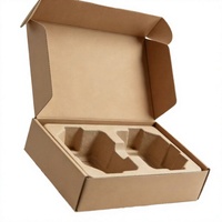 Boîtes d'expédition pour vêtements e-commerce en matériaux recyclés avec pelliculage mat pour portefeuilles et formes personnalisées