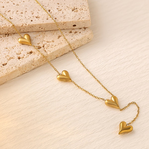 Modische Edelstahl-Diamantkette für Damen und Herren. Hochwertige 18K Vergoldete Sportliche Bambusketten-Style Luxus-Partyschmuck - Product Image 3