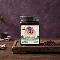 Beras Merah Ungu Fermentasi Sehat 400g Label Bersih Tekstur Kenyal OEM Label Pribadi untuk Supermarket dan Ritel