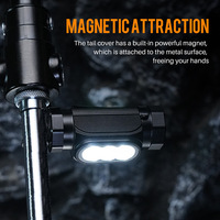 Lampe frontale magnétique portable HP120 1150LM super lumineuse, étanche, à intensité variable en continu, rechargeable USB-C, torche LED pour la pêche