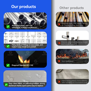 Tentes Expic, grande tente à auvent, tente extensible nomade, grande tente parabolique, parachute perforé, <span class=keywords><strong>Pfadfinder</strong></span> Zelt - Product Image 3