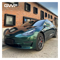 Film de protection de voiture en vinyle PET Royal Green, auto-adhésif, satiné, sans bulles, pour carrosserie de véhicule, garantie 3-5 ans