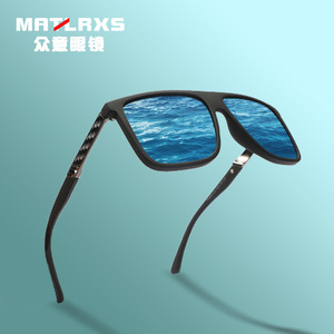 Lunettes de soleil de mode Matlrxs, rectangulaires, polarisées, UV400, pour hommes, conduite, P1803 - Product Image 1