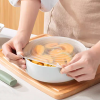 Couvre-plats en silicone réutilisables et écologiques, compatibles lave-vaisselle, accessoires de cuisine (Marque Y&R, modèle 16,5 cm)