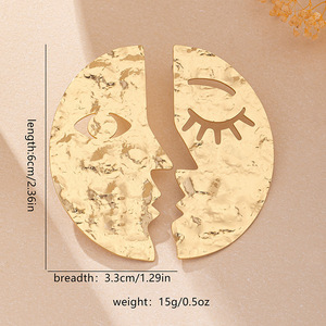 Pendientes Asimétricos de Moda Kaimei 2026, Pendientes de Aleación Dorados para Mujer, Estilo Halloween, Pendientes Originales para Mujer - Product Image 6