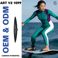 Aile avant en fibre de carbone Axis Hydrofoil Art V2 1099, modèle 2026, nouvelle aile de pompe OEM ODM personnalisée en gros, 1220 cm² UHM AR10