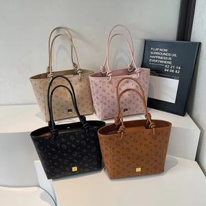 Sac fourre-tout de luxe pour femme, sac à main en cuir grande capacité, sac de shopping pour femme - Product Image 1