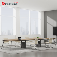 Стол для переговоров Greatway COM-CTA-A1: современный офисный стол для конференций и приемных, из экологичного материала высокой плотности, оптимальный для длительного использования