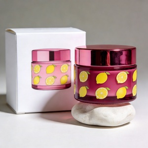 Hot Sales Glass Jars Matte Color <b>Container</b> with Gold Lid for Cream Skincare 30g 50g Glass Jars for Cosmetics - Product Image 3