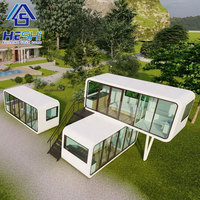 Nouvelle conception de maison préfabriquée moderne et mobile de type Apple à vendre, maison préfabriquée portable de 20 pieds et 40 pieds, pod de bureau, conteneur extérieur