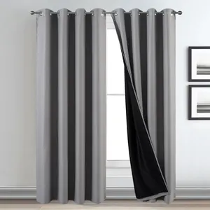 Design Curtains Hotel Blackout Customized Size Grommet Curtain