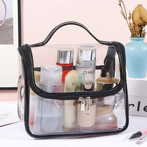 Waterproof Clear Transparent Beauty Trip <b>Toiletry</b> Wash <b>Bag</b> <b>Travel</b> Makeup <b>Bag</b> Organizer Clear PVC Cosmetic <b>Bags</b> - Product Image 2