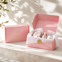 Boîte d'expédition de luxe pour cosmétiques, en carton ondulé robuste avec logo en feuille d'or, fournisseurs en gros