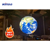 Pantalla de bola LED esférica para interiores y exteriores P2 P2.5 P1.8 Diámetro del globo 0,4 M/0,5 M/0,6 m/1m/2M Más pantalla en forma de esfera Pantalla LED