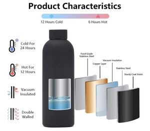 Custom 500ml Metal Double Wall Stainless Steel Drink Thermoses Vacuum Insulated Water Bottle for <b>Gift</b> - Product Image 6