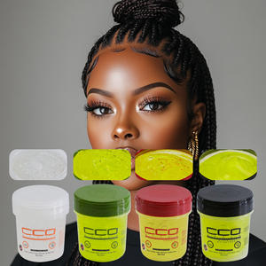 <span class=keywords><strong>Gel</strong></span> Coiffant <span class=keywords><strong>ECO</strong></span> 473ml à l'Huile d'Olive Fixation Extra Forte pour Cheveux Crépus, Secs et Fins Unisexe – <span class=keywords><strong>Gel</strong></span> Coiffant Doux - Product Image 5