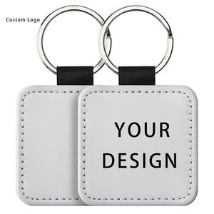<b>Custom</b> Woven Stainless Steel <b>Keychains</b> with PU Leather Festive Decor for Christmas & Wedding Occasions - Product Image 6
