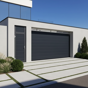 Puertas de Garaje Modernas de Aluminio con Aislamiento de Vidrio, Seccionales, de Apertura Vertical, para Persianas de Casa - Product Image 1