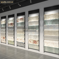 Factory Direct Modern Metal Freestanding Tiered Carpet Display Rack Commercial Multi-Style Sample Stand Showroom Exhibition