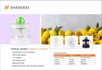 Hoge Kwaliteit Elektrische Citrus Juicer Thuis Keukenapparaat Handleiding Draagbare Oranje Juser Fruit Juicer Machine Voor Huishoudens