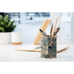 Portapenne in carta kraft ecologica Holty, merchandising personalizzato - Product Image 2