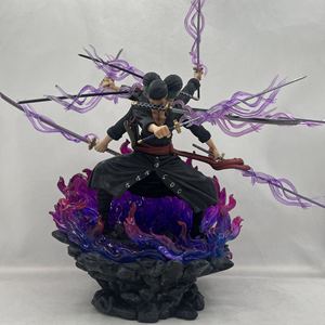 ฟิกเกอร์อนิเมะ22ซม. Roronoa Zoro Wano สามหัวและหกแขนเก้ามีดไหล <span class=keywords><strong>shura</strong></span> โมเดลพีวีซีของขวัญ - Product Image 4