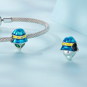 Gothic Halloween Skull Charme-925 Sterling Zilveren Buitenaardse Bloedroos Hanger, Hekserij Sieraden Voor Mannen En Vrouwen, Biker Kraal - Product Image 2