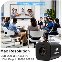 ELP 4K 12X 21X Zoom USB kamera otomatik odaklama 1080P 60fps kızılötesi uzaktan kumanda H.265 Webcam UVC canlı akışı için, Zoom toplantı