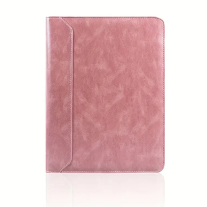 Haute qualité personnalisé <span class=keywords><strong>A4</strong></span> taille en cuir PU professionnel portefeuille dossier noir fermeture à glissière classeur pour le classement des Documents - Product Image 5