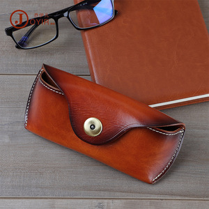 Jogujos Genuine Leather Eyeglass Case Rectangle Portable <b>Storage</b> <b>Box</b> for Sunglasses and Prescriptions - Product Image 4