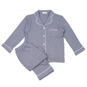 Set <span class=keywords><strong>Pigiama</strong></span> per Bambini con Logo Personalizzato, Tessuto Waffle, Maniche Lunghe, Termico, Traspirante, Asciugatura Rapida, Morbido e Casual per Ragazze - Product Image 5
