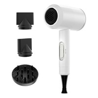 Secador de Pelo Profesional Silencioso de 2000W con Motor AC, Iones Negativos, 3 Velocidades, Voltaje Universal, Sin Aspas, con Difusor