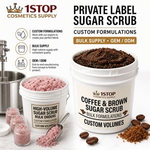 Crème exfoliante en gros à l'amande pour le corps, prête à l'étiquetage, pour les soins de la peau - Product Image 2