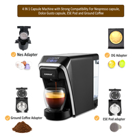 Machine à Café Expresso Italienne Électrique 3-en-1 pour Capsules Nespresso et Café Moulu, 15 Bar