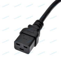 Cordon d'alimentation à montage sur panneau C19 à C20, câble d'extension d'alimentation IEC 320 C19 femelle à C20 mâle pour PDU UPS SJT 14AWG ( 3*2.08mm)