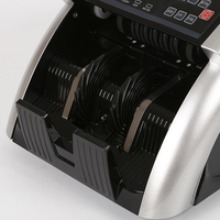 Compteur de billets intelligent FJ-08B noir et argent