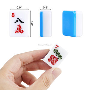 Tuiles de Mahjong américaines personnalisées, de haute qualité et bon marché, 30 mm, 166 pièces, ensemble de Mahjong pour le divertissement - Product Image 2