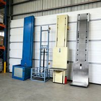 Plateforme élévatrice verticale électrique pour marchandises, petit élévateur de fret pour entrepôt, plateforme de levage hydraulique de matériaux, table 1x0,8m, hauteur de levage 2m