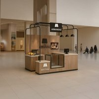 Vitrine d'exposition LED en aluminium Funroad avec verre trempé pour usage commercial, magasins de détail, grands magasins, expositions de bijoux