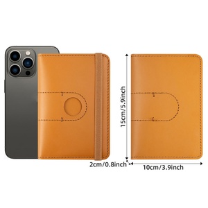 Tarjetero de Cuero Genuino de Alta Calidad para Hombre y Mujer, Porta Pasaportes, Tarjetero de Diseño - Product Image 4
