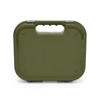 Étui tactique pour pistolet de sécurité Boîte de transport en plastique ABS dur avec mousse rembourrée pour transporter des accessoires de chasse