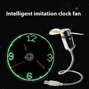 批发创意USB夜光风扇带防时钟时间蛇闪光效果免费弯曲促销商务礼品 - Product Image 6